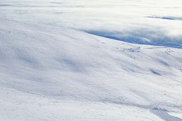 Fototapeta na wymiar Freeride skier in mountains