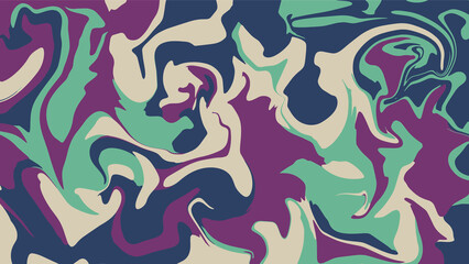 abstract four color liquid paint effect background