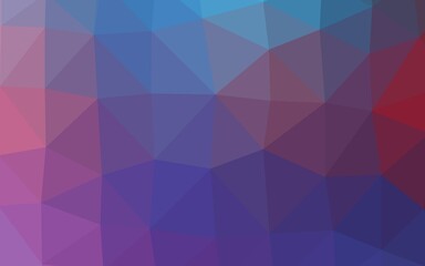 Dark Blue, Red vector abstract mosaic pattern.