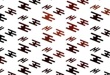 Light Red vector background with straight lines.