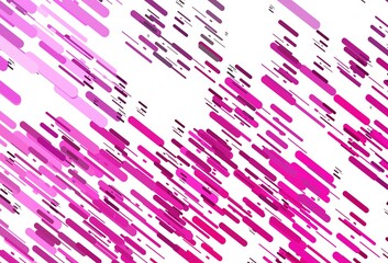 Light Pink vector backdrop with long lines.