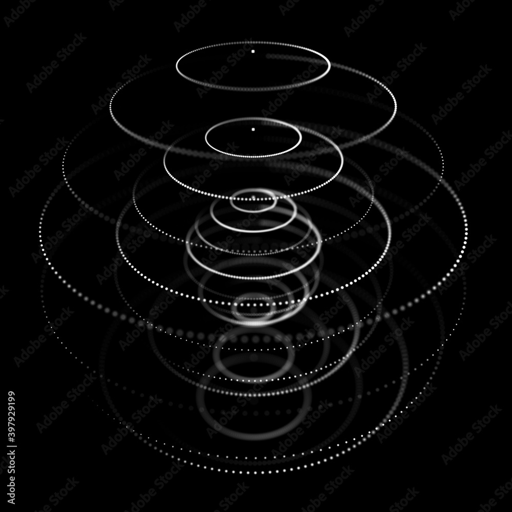 Poster abstract 3d sphere. sphere particles. global network connection. futuristic technology style. big da