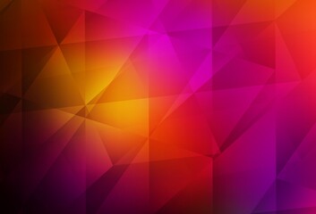Fototapeta premium Dark Pink, Red vector abstract polygonal pattern.