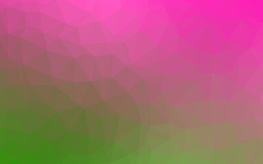 Obraz premium Light Pink, Green vector abstract mosaic backdrop.