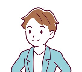 Young and naughty brown-haired man