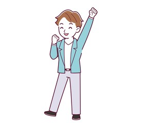 Young and naughty brown-haired man