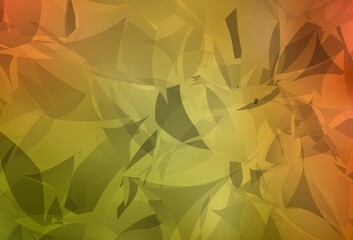 Light Red, Yellow vector pattern with random polygonals.