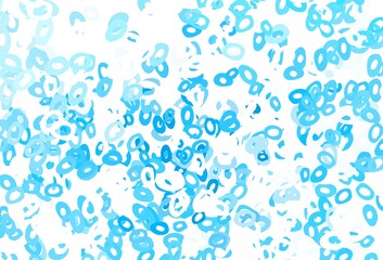 Light Blue, Yellow vector pattern with spheres.