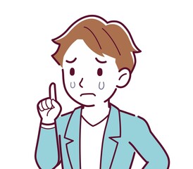 Young and naughty brown-haired man