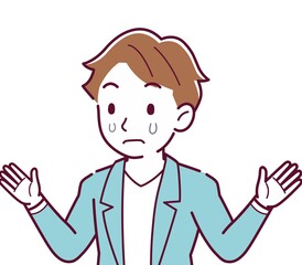 Young and naughty brown-haired man