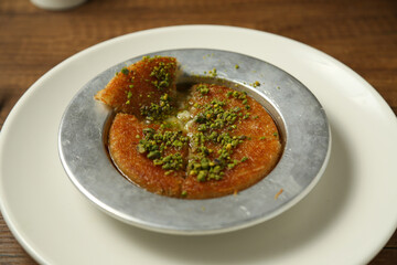 Kanafeh (Künefe) traditional Middle Eastern dessert