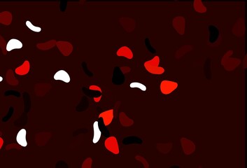 Light Red vector template with memphis shapes.