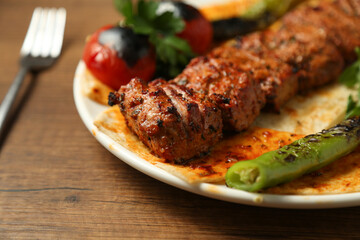 Traditional Turkish meal (Adana Kebap)