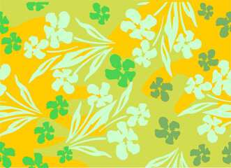 Indonesian batik motifs with very distinctive plant patterns. vector eps 10