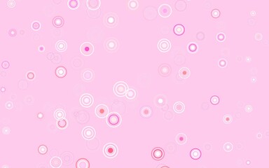 Light Red, Yellow vector background with spots.