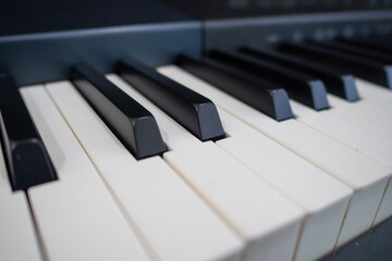 Fototapeta na wymiar piano keyboard keys instrument music