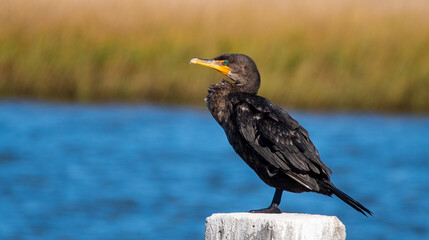 Cormorant on a Pole