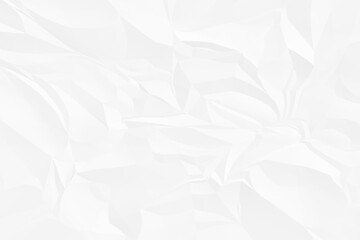 crumpled white paper background close up