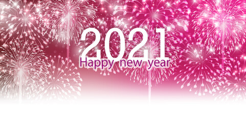 新年　花火　雪　背景