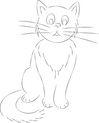 Sketch of a kitten