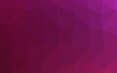Dark Pink vector triangle mosaic cover.