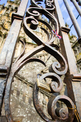 Forged of the cathedral of Santiago de Compostela where it is tradition that couples put padlocks
