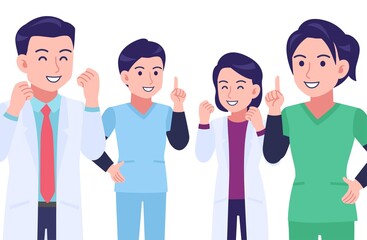 Fototapeta premium Young and healthy healthcare professionals
