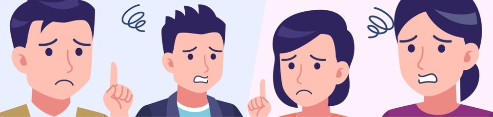 Four young and healthy men and women Horizontal size