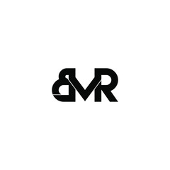 bmr letter original monogram logo design