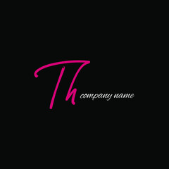 Th handwritten logo for identity