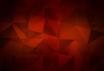 Fototapeta premium Dark Red vector abstract polygonal template.