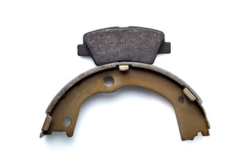 two kinds asbestos brake pads for disc brakes and shoe for drum brakes, replacement spare parts of...