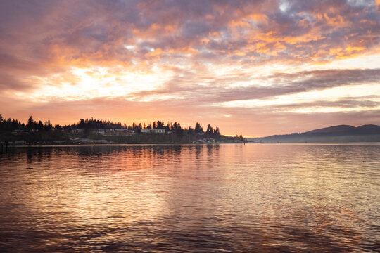 Port Orchard Washington sits along the shores of Puget Sound in the Pacific Northwest