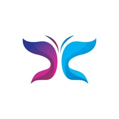 Beauty butterfly logo images