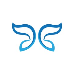 Obraz premium Beauty butterfly logo images