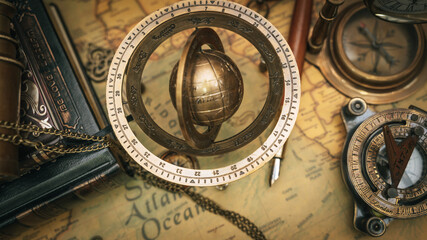 Vintage Spiritual Compass