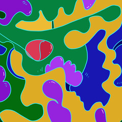 Color wallpaper background art illustration design