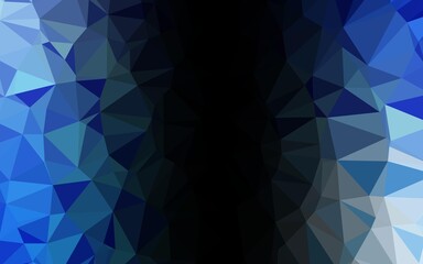 Fototapeta premium Light BLUE vector abstract mosaic pattern.