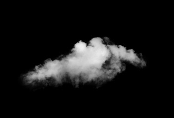 cloud on black background