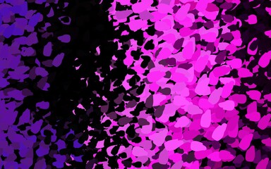 Obraz na płótnie Canvas Dark Purple, Pink vector template with chaotic shapes.