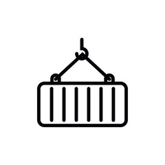 Container icon design template vector isolated illustration