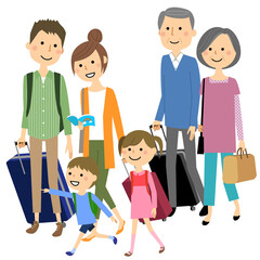 Obraz premium 家族旅行