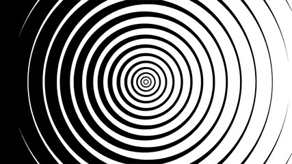 Vector - Black and white halftone background.Bursting,Radial,radiating pattern.Circle lines.