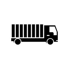 Shipping truck icon design template vector isolated illustration