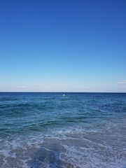 Gradient of sea and sky