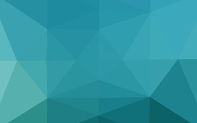Fototapeta premium Light BLUE vector shining triangular template.