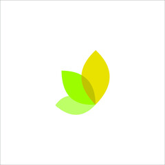 logo leaft icon templet vector