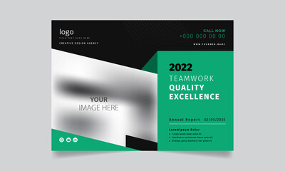 elegant business brochure template in geometric style