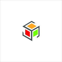 logo box icon templet vector 
