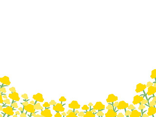 菜の花の花畑フレーム